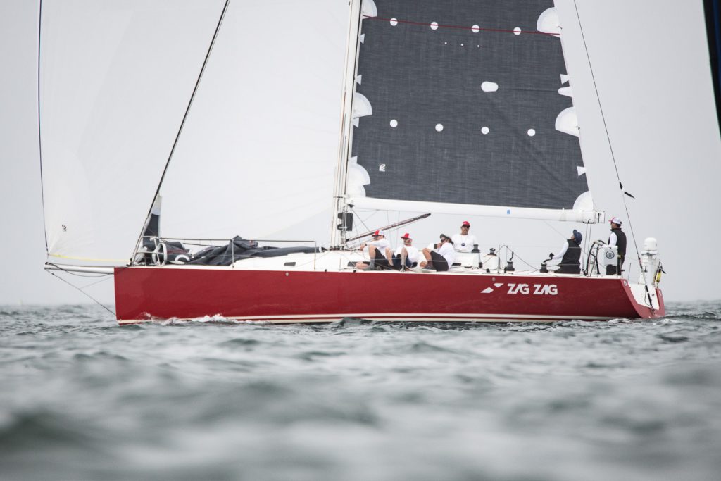 The J/122 Zig Zag skippered by Andrew Clark. Photo by Lexi Pline.